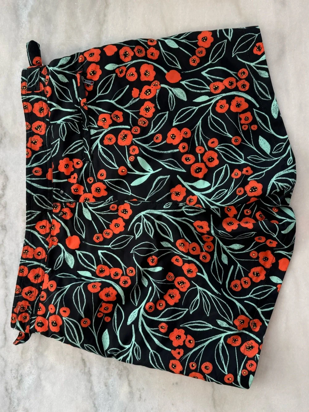 Todd Snyder Riviera Poppy Vine Floral Swim Shorts Men Waist 32 Size M
